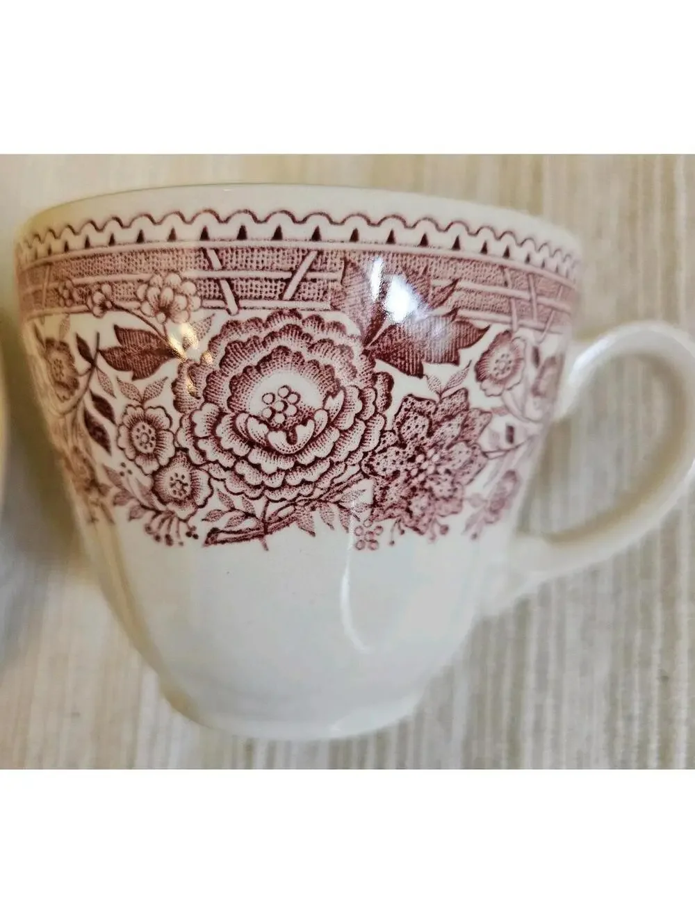 Villeroy & Boch Burgenland Red Set Teapot Cup Saucer Mini Sauce Boat Underplate - Picture 8 of 16